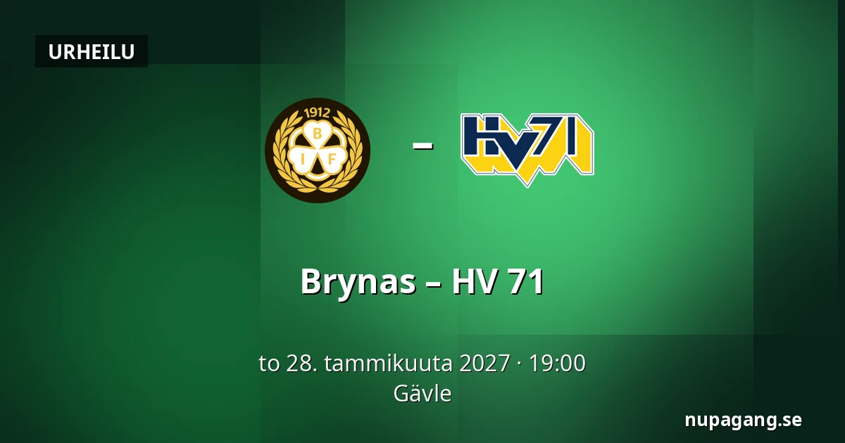 Brynas – HV 71 — Gävle