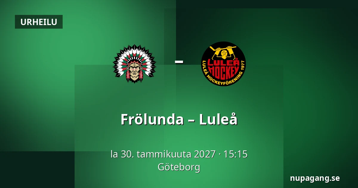 Frölunda – Luleå — Göteborg