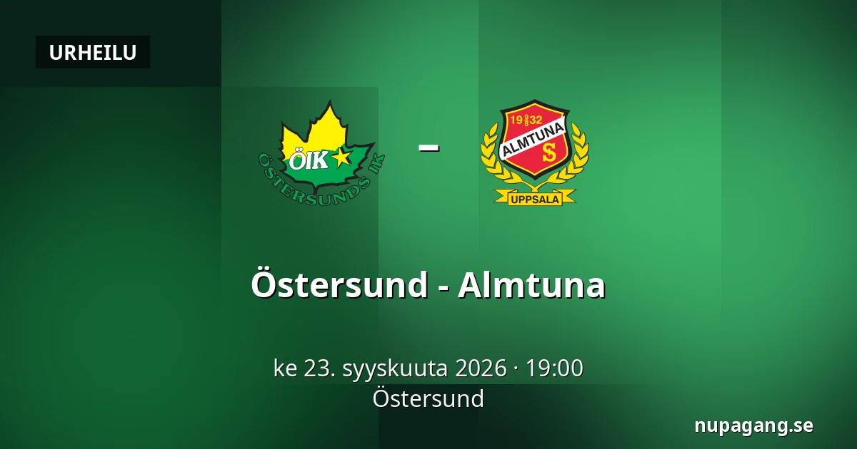 Ostersund – Almtuna — Östersund