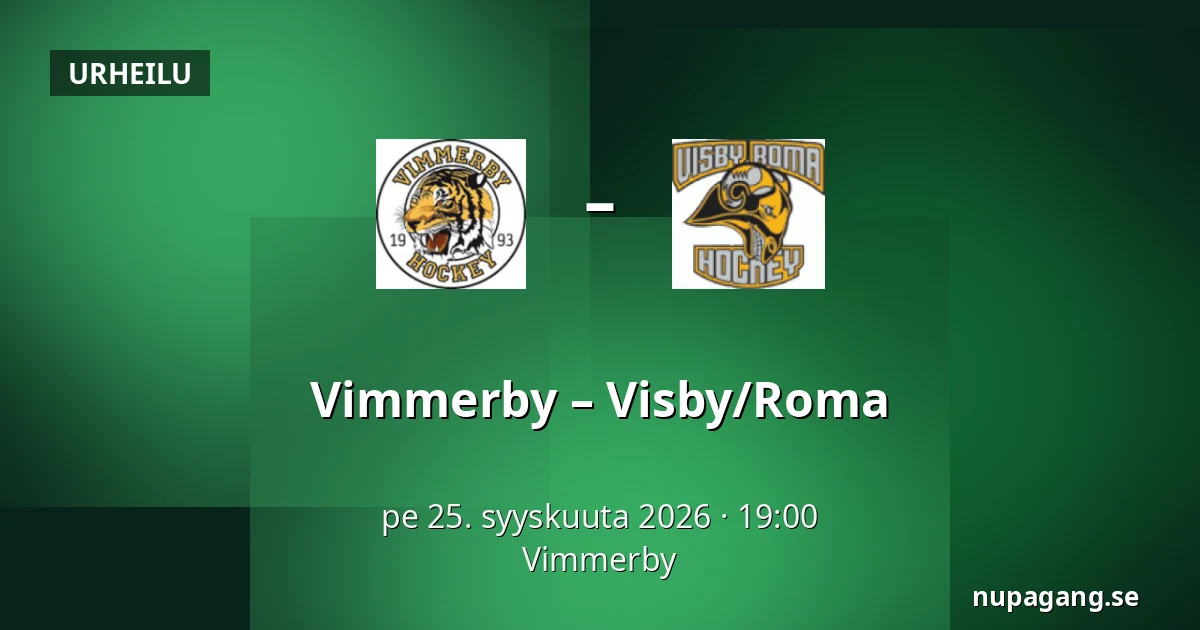 Vimmerby – Visby/Roma — Vimmerby