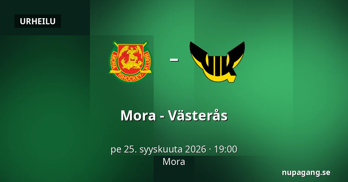 Mora – Vasteras — Mora