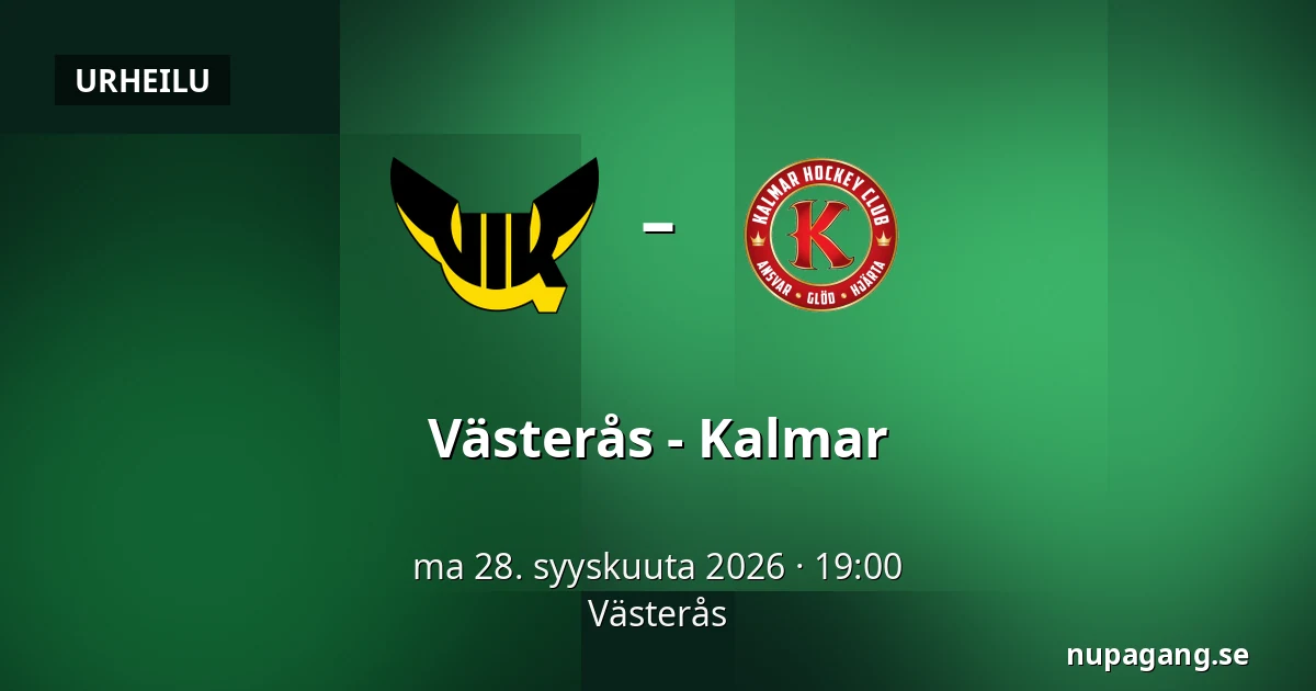 Vasteras – Kalmar — Västerås