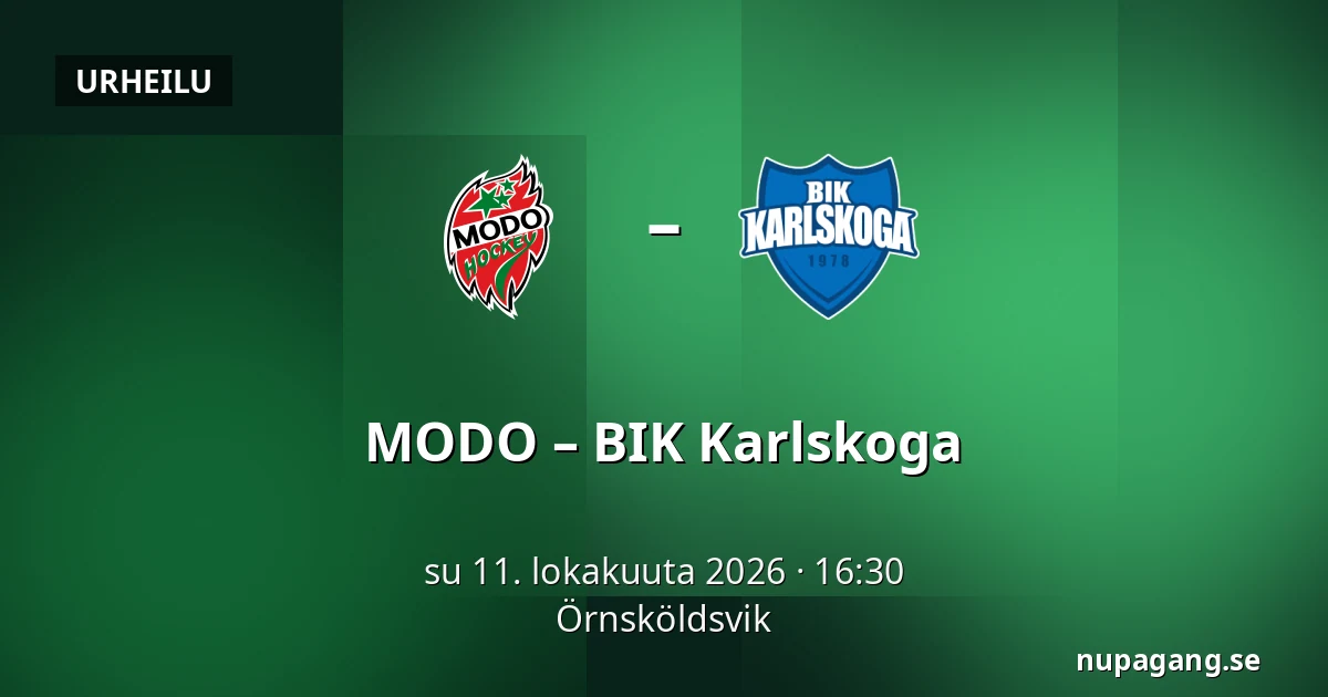 MODO – BIK Karlskoga — Örnsköldsvik