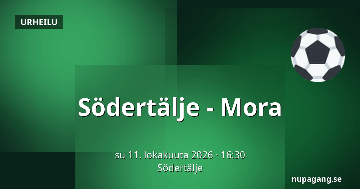 Södertälje – Mora — Södertälje