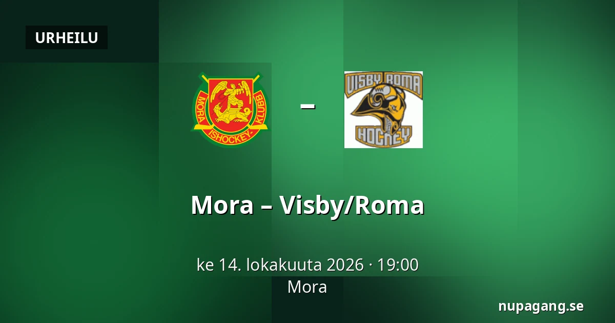 Mora – Visby/Roma — Mora