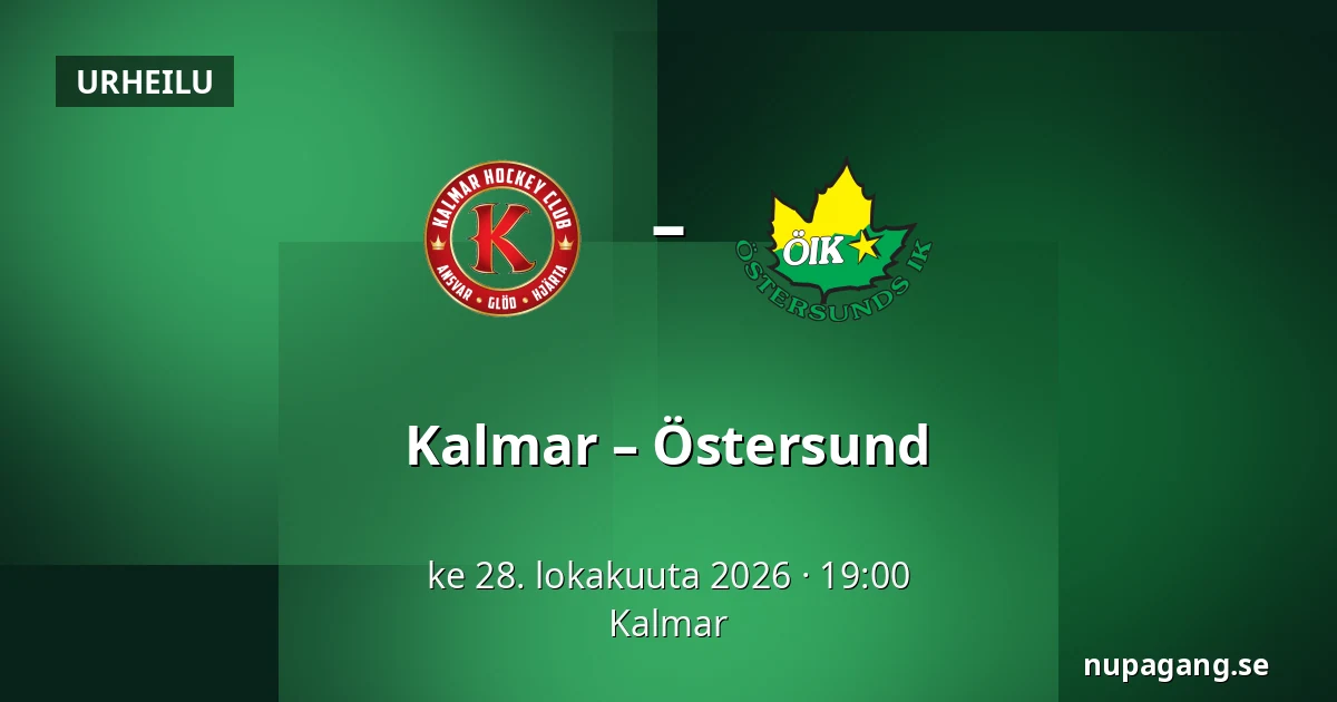Kalmar – Ostersund — Kalmar