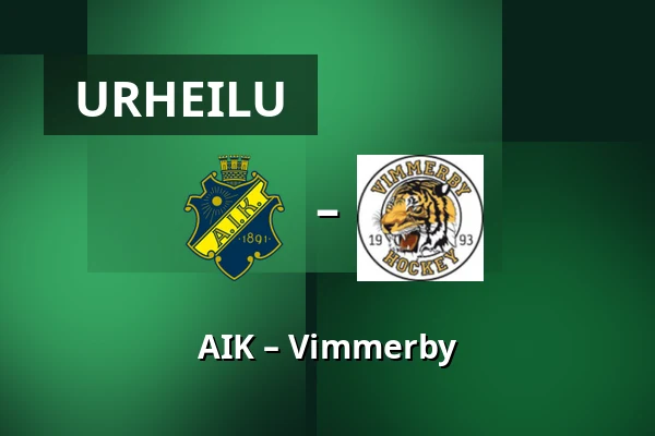 AIK – Vimmerby — Tukholma