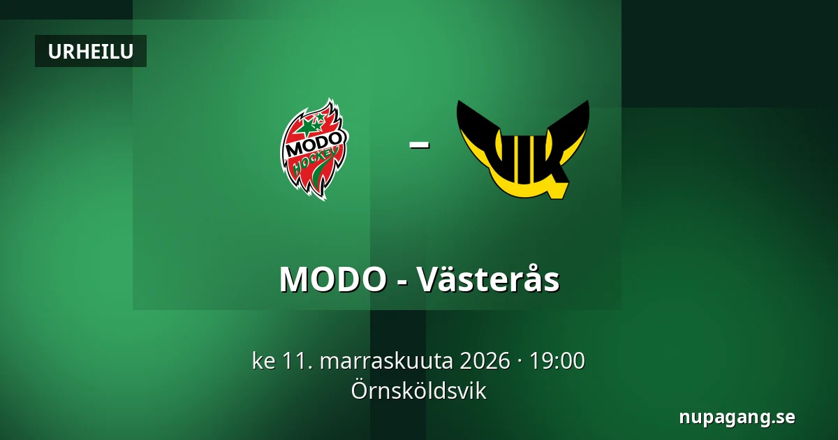 MODO – Vasteras — Örnsköldsvik
