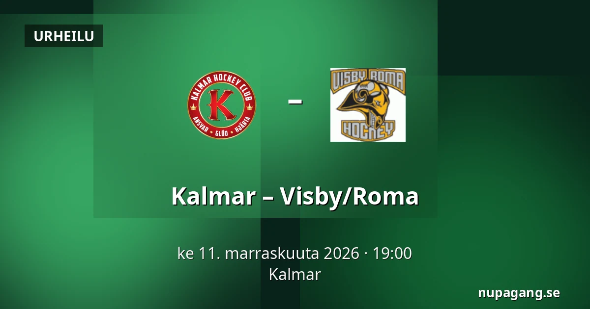 Kalmar – Visby/Roma — Kalmar