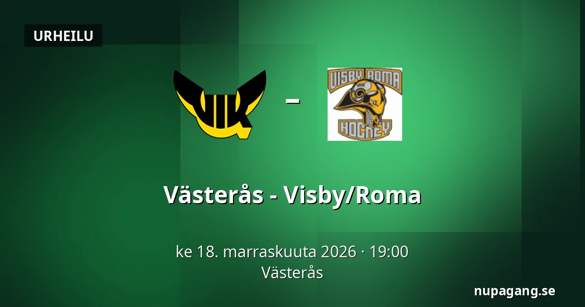 Vasteras – Visby/Roma — Västerås