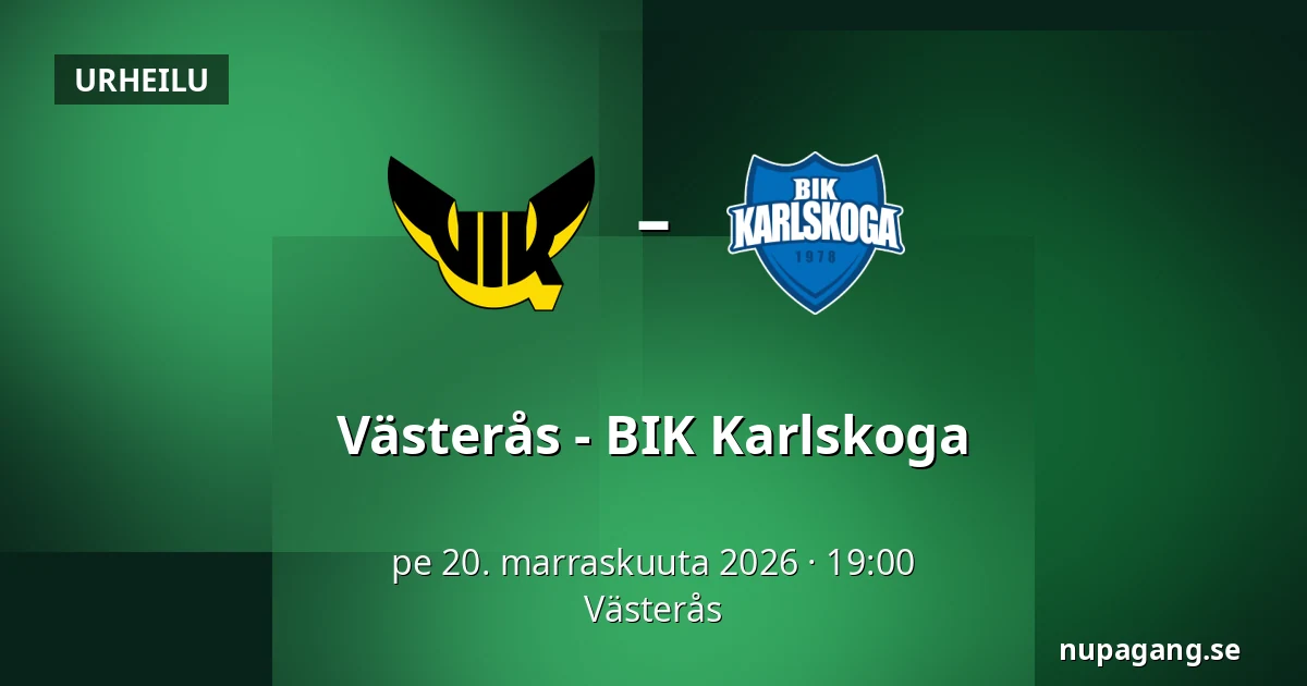 Vasteras – BIK Karlskoga — Västerås