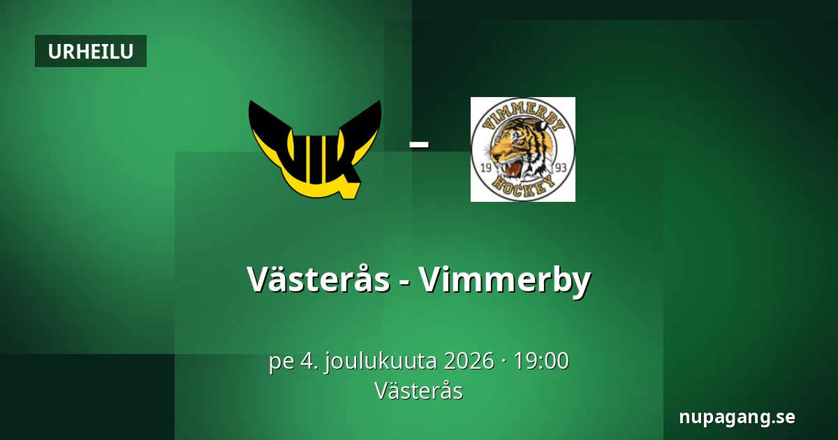 Vasteras – Vimmerby — Västerås