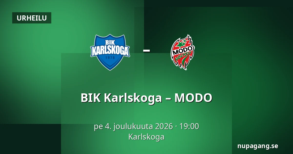 BIK Karlskoga – MODO — Karlskoga