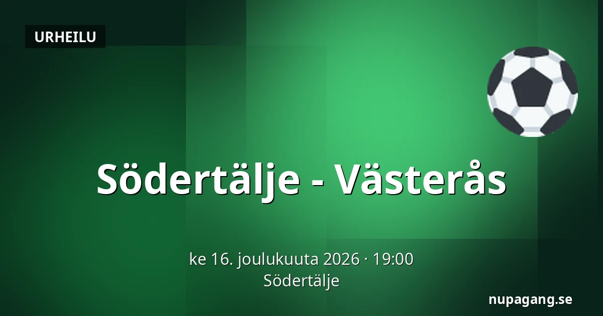 Södertälje – Vasteras — Södertälje