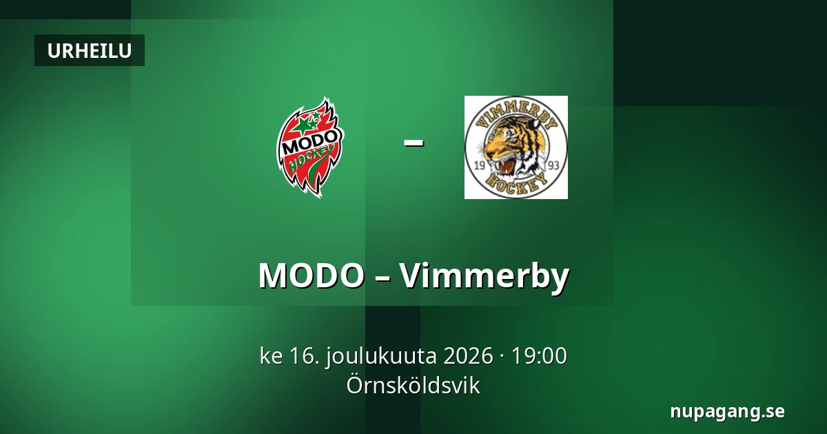 MODO – Vimmerby — Örnsköldsvik