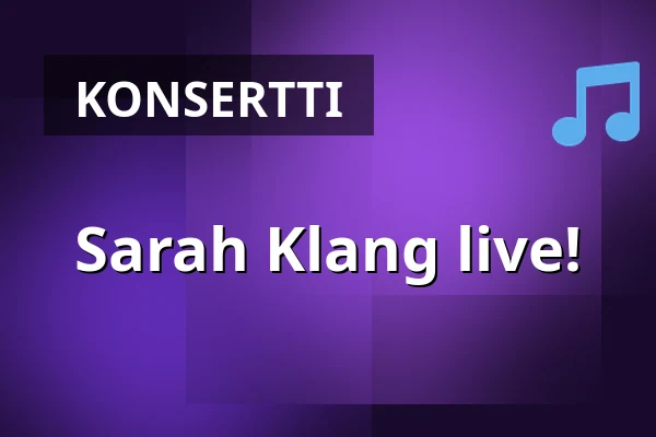 Sarah Klang live! — Bolagsgården, Undersvik