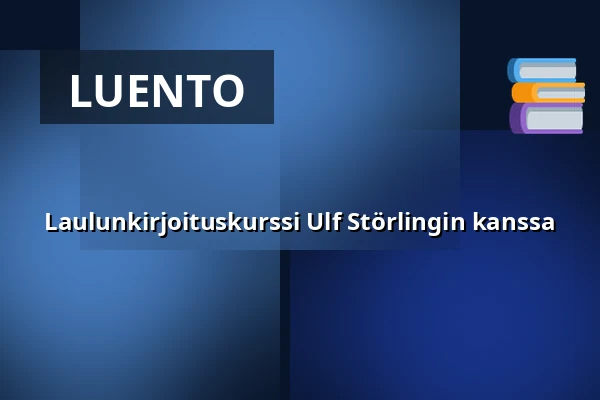 Laulunkirjoituskurssi Ulf Störlingin kanssa — Hembygdsgårdarna, Leksand