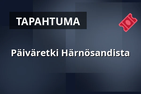 Päiväretki Härnösandista — Ådalen III Skeppsbrokajen, Härnösand