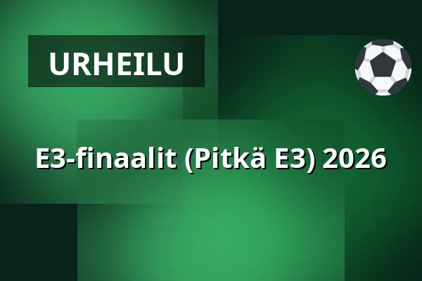 E3-finaalit (Pitkä E3) 2026 — Bergsåker, Sundsvall