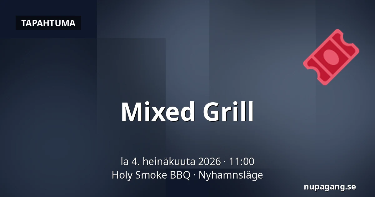 Mixed Grill — Holy Smoke BBQ, Nyhamnsläge