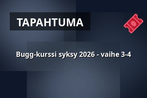 Bugg-kurssi syksy 2026 - vaihe 3-4 — Ekebo nöjescentrum, Munka Ljungby
