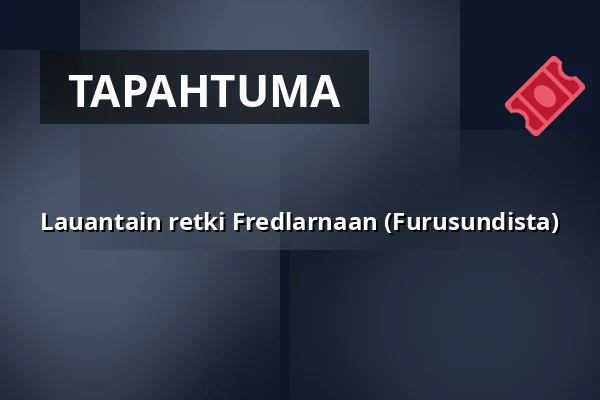 Lauantain retki Fredlarnaan (Furusundista) — Ångfartyget S/S Blidösund - Norrtälje, Norrtälje