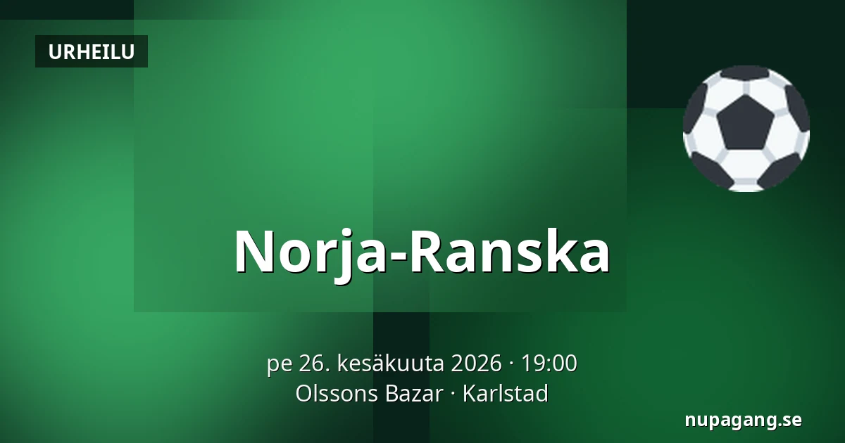 Norja-Ranska — Olssons Bazar, Karlstad