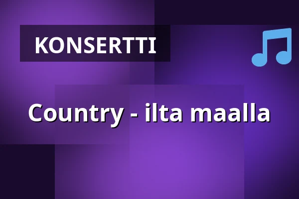 Country - ilta maalla — Sahlströmsgården, Torsby