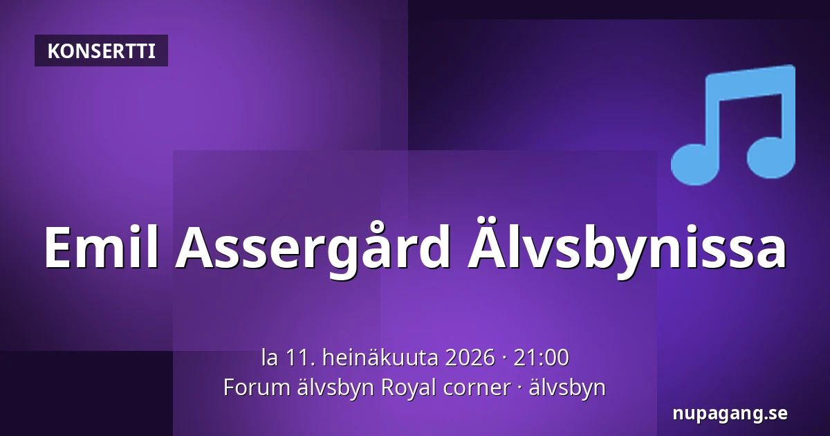 Emil Assergård Älvsbynissa — Forum älvsbyn Royal corner, älvsbyn