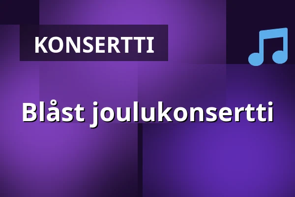 Blåst joulukonsertti — Folkets Hus Östansjö, Östansjö