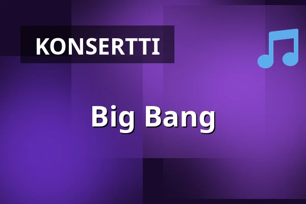 Big Bang — Pålsboda Folkets Hus, Pålsboda