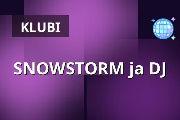 SNOWSTORM ja DJ — Skagerack Nightclub, Strömstad
