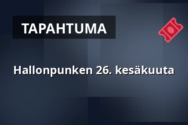 Hallonpunken 26. kesäkuuta — Hallunda Folkets Hus - Idun, Norsborg