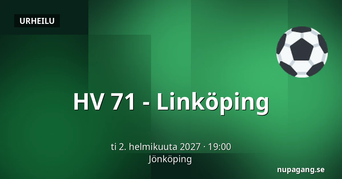 HV 71 – Linkoping — Jönköping