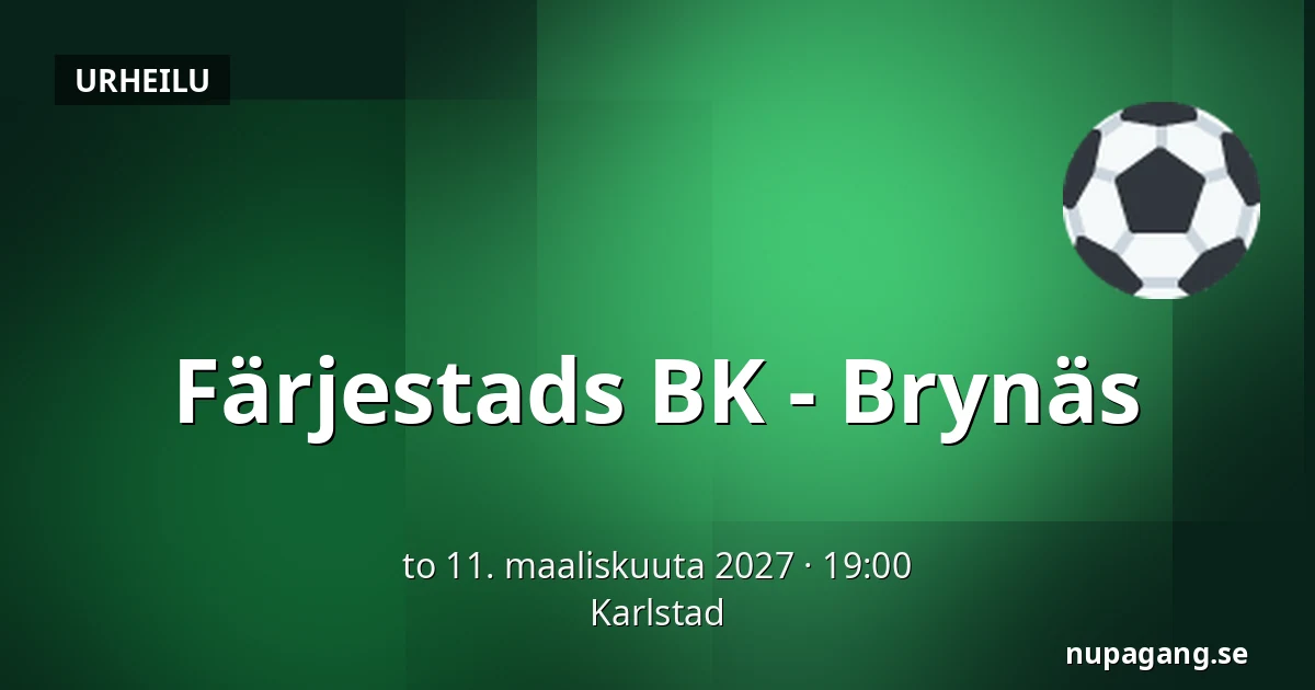 Farjestad – Brynas — Karlstad