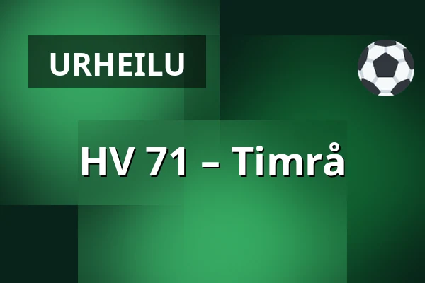 HV 71 – Timrå — Jönköping
