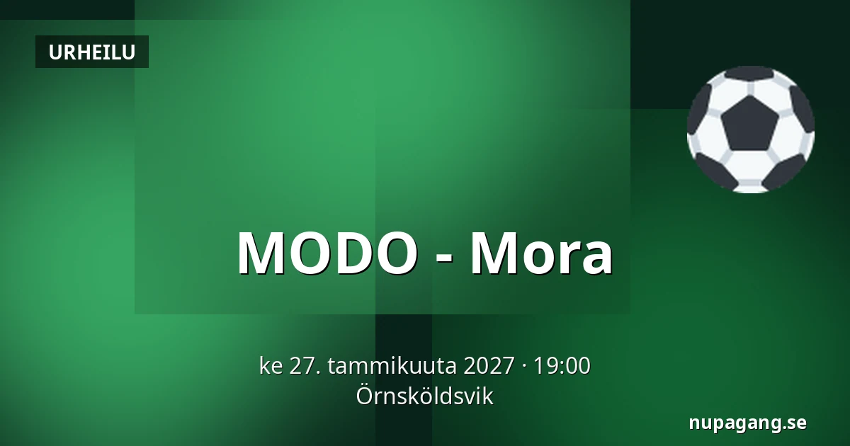 MODO – Mora — Örnsköldsvik