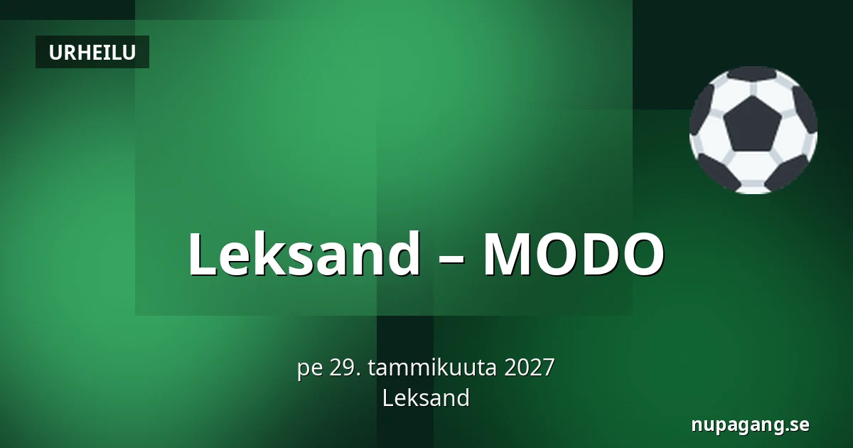 Leksand – MODO — Leksand