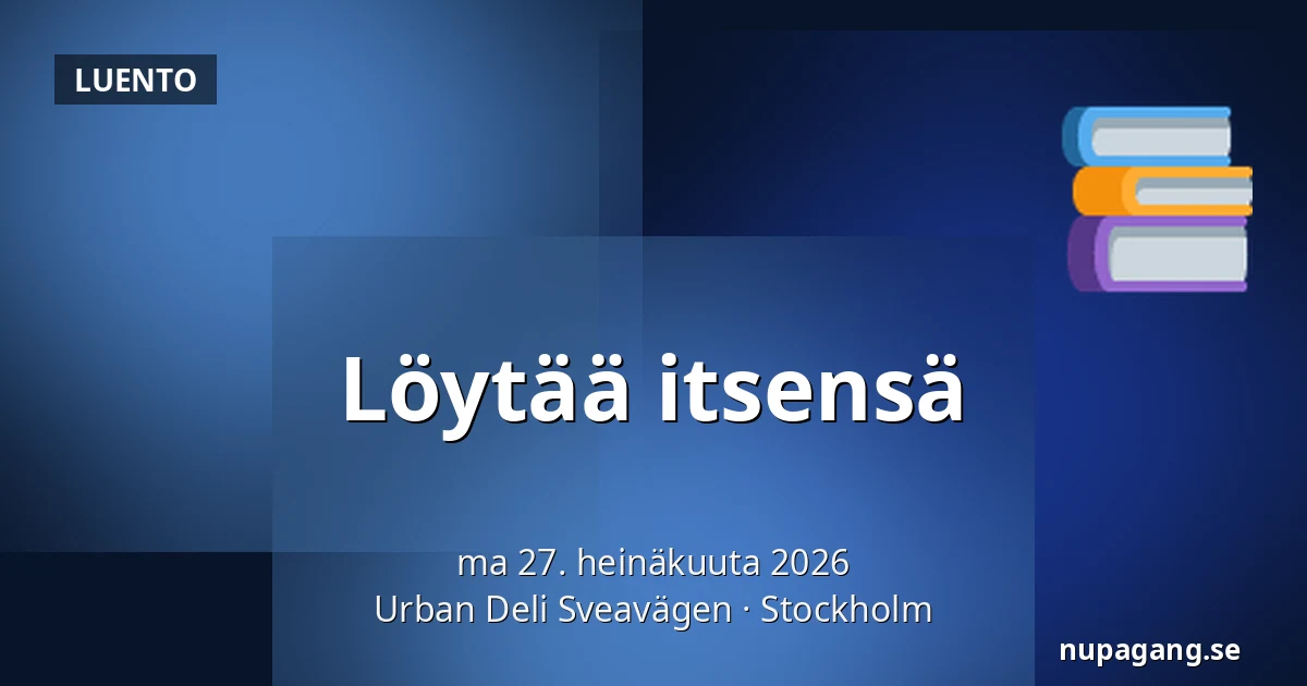 Löytää itsensä — Urban Deli Sveavägen, Tukholma