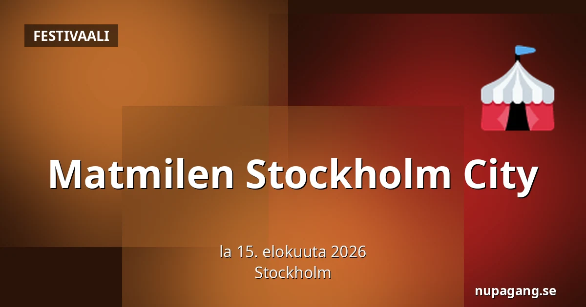 Matmilen Stockholm City — Tukholma