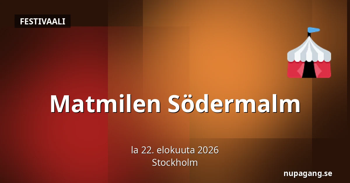 Matmilen Södermalm — Tukholma