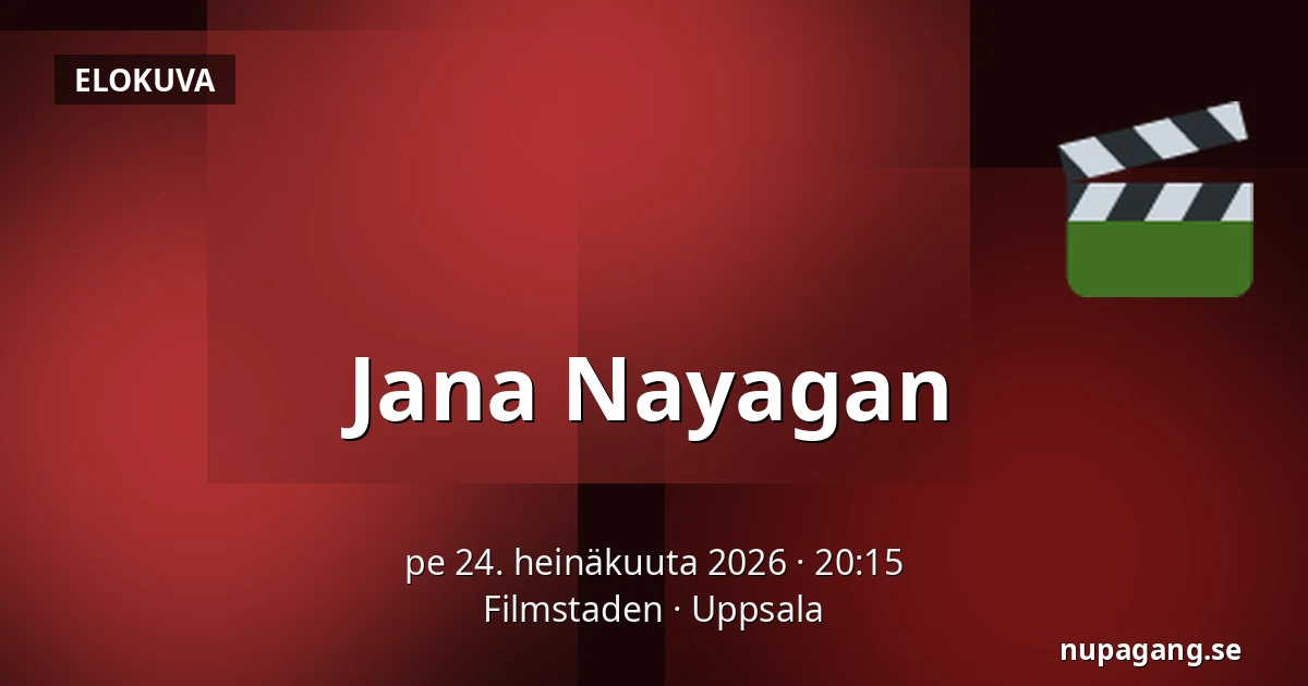 Jana Nayagan — Filmstaden, Uppsala