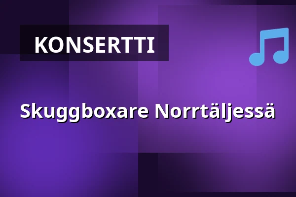 Skuggboxare Norrtäljessä — Societetsparken Norrtälje, Norrtälje
