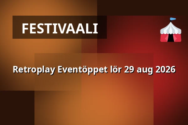 Retroplay Eventöppet lör 29 aug 2026 — Retroplay Skurup, Skurup