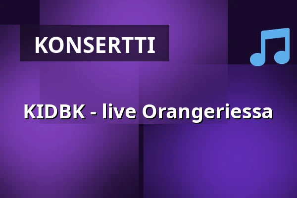 KIDBK - live Orangeriessa — Restaurang Tovastugan, Nyköping