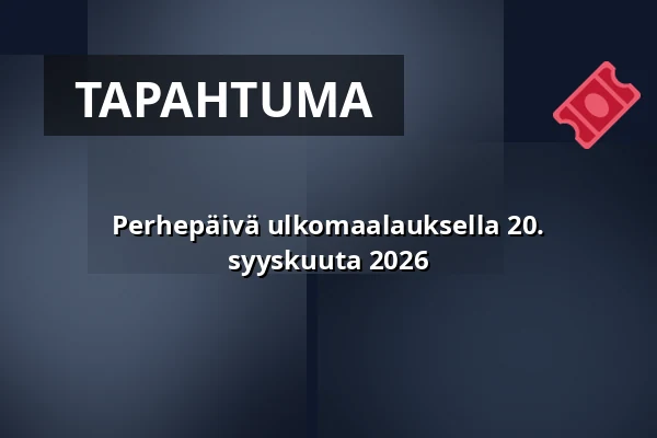 Perhepäivä ulkomaalauksella 20. syyskuuta 2026 — Prins Eugens Waldemarsudde, Tukholma