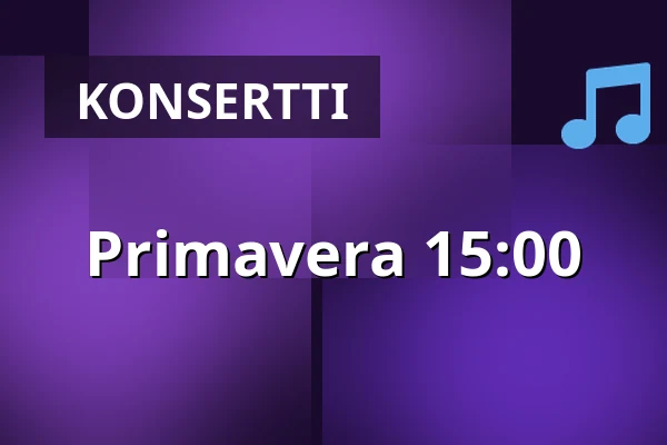 Primavera 15:00 — Estrad, Södertälje