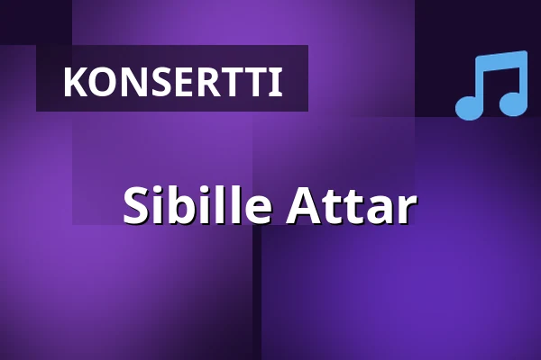 Sibille Attar — Foajén, Örebro Konserthus, Örebro