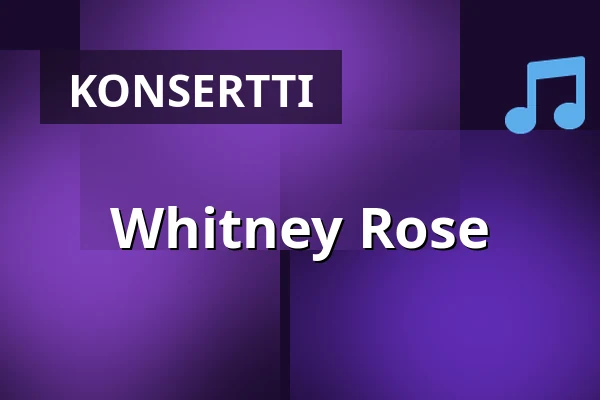 Whitney Rose — Pustervik, Göteborg