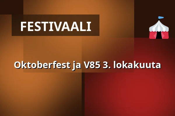 Oktoberfest ja V85 3. lokakuuta — Bodentravet, Boden